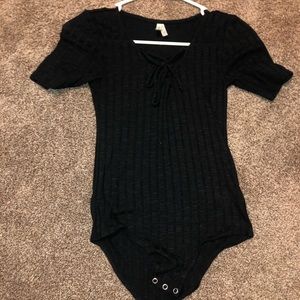 black bodysuit